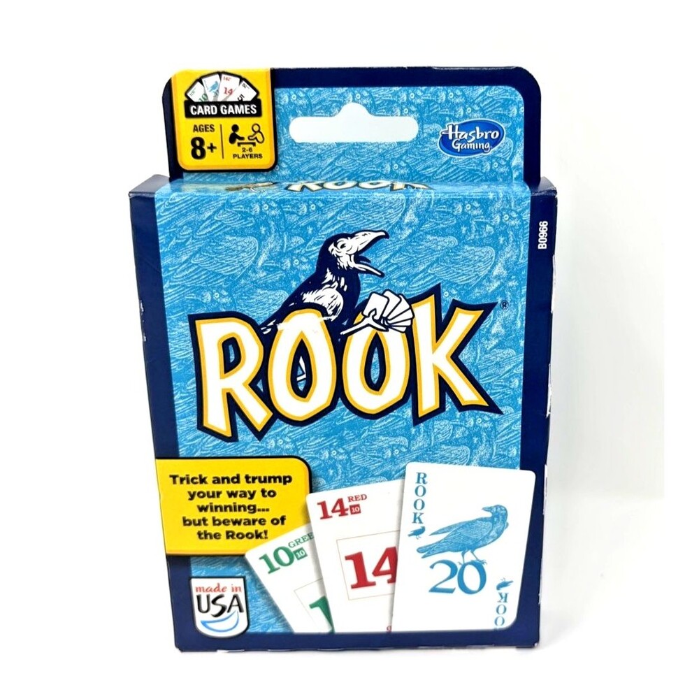 Hasbro Gaming Rook Card Game Age 8+ 2-6 Player Sealed Deck Open Box Instructions